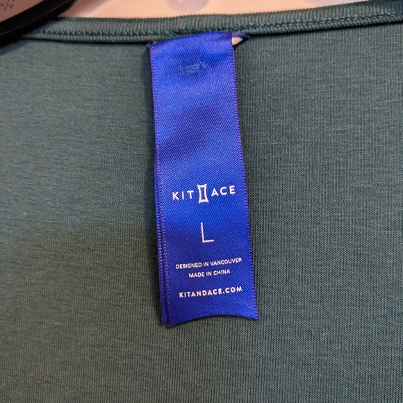 BNWOT Kit and Ace Square neck bodysuit size Large - deep green - Picture 4 of 4